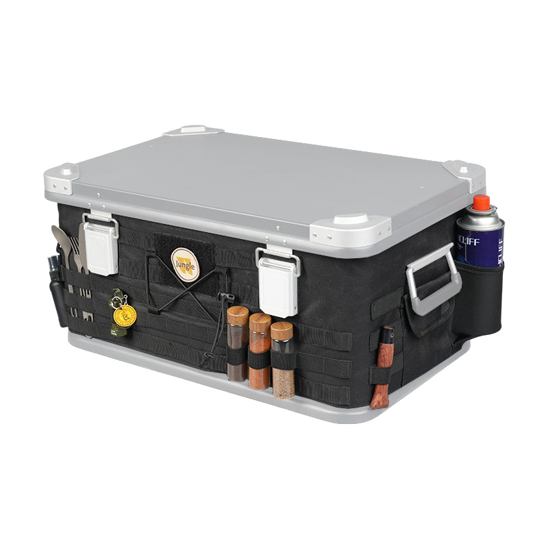 fabric tackle box Oxford Fabric Tactical Protect Cover Black (For 50L Box) – ROCKBROOK