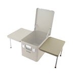 Load image into Gallery viewer, ROCKBROOK Aluminum Side Table with Stand Bar (For 84L Box) - BX1013BKPB - ROCKBROOK