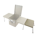 Load image into Gallery viewer, ROCKBROOK Aluminum Side Table with Stand Bar (For 84L Box) - BX1013BKPB - ROCKBROOK