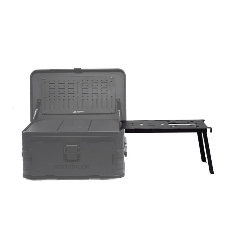 ROCKBROOK BLACK Aluminium Side Table (For 30L 50L Box) - ROCKBROOK
