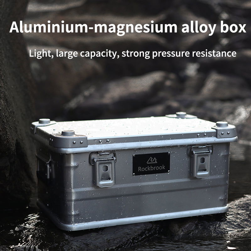 ROCKBROOK Outdoor Storage Box Classic Silver - BX1003 - ROCKBROOK