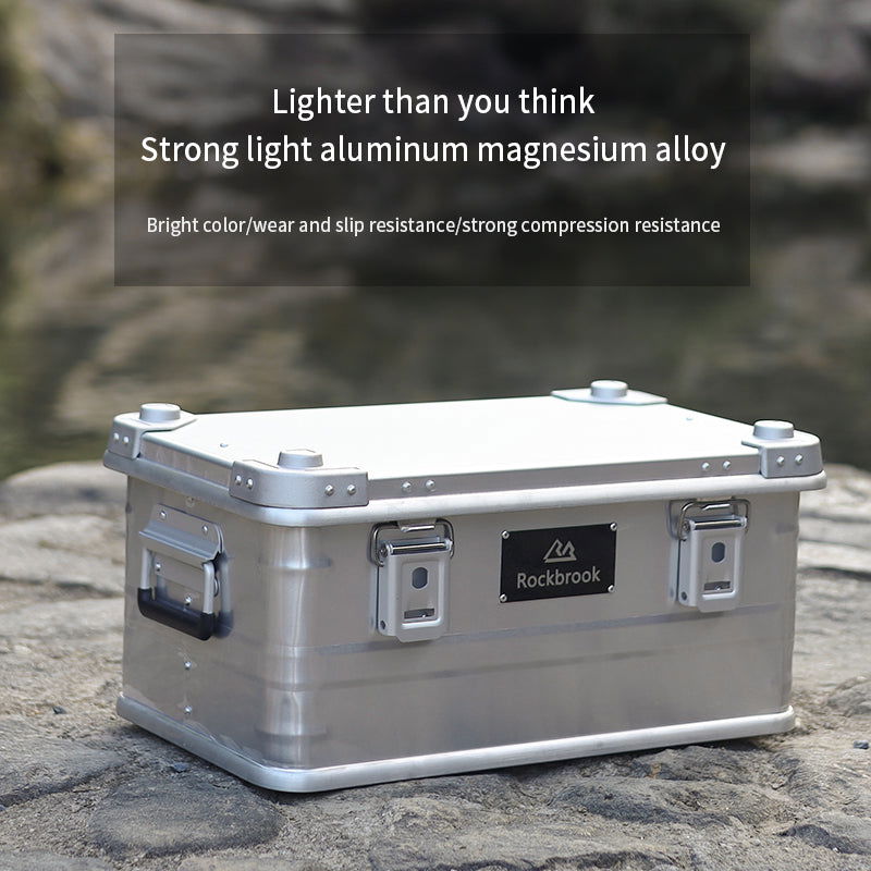 ROCKBROOK Outdoor Storage Box Classic Silver - BX1003 - ROCKBROOK