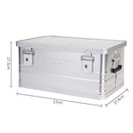 Load image into Gallery viewer, ROCKBROOK Outdoor Storage Boxes Flat Top Box Silver - BX1015 - ROCKBROOK