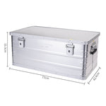Load image into Gallery viewer, ROCKBROOK Outdoor Storage Boxes Flat Top Box Silver - BX1015 - ROCKBROOK