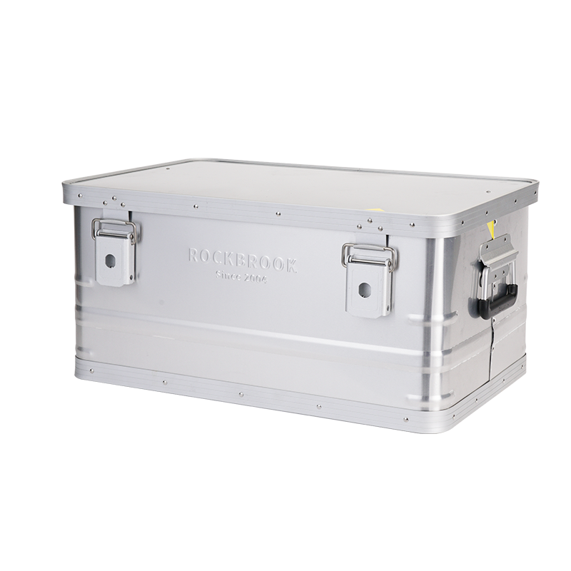 ROCKBROOK Outdoor Storage Boxes Flat Top Box Silver - BX1015 - ROCKBROOK