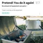 Load image into Gallery viewer, ROCKBROOK Outdoor Storage Boxes Flat Top Box Silver - BX1015 - ROCKBROOK