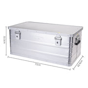 ROCKBROOK Outdoor Storage Boxes Flat Top Box Silver - BX1015 - ROCKBROOK